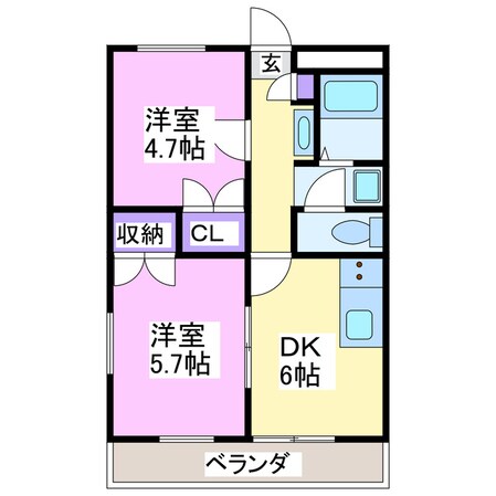 ウイニングイーストの物件間取画像